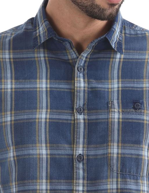 Ed Hardy Men Casual Wear Checkered Shirt